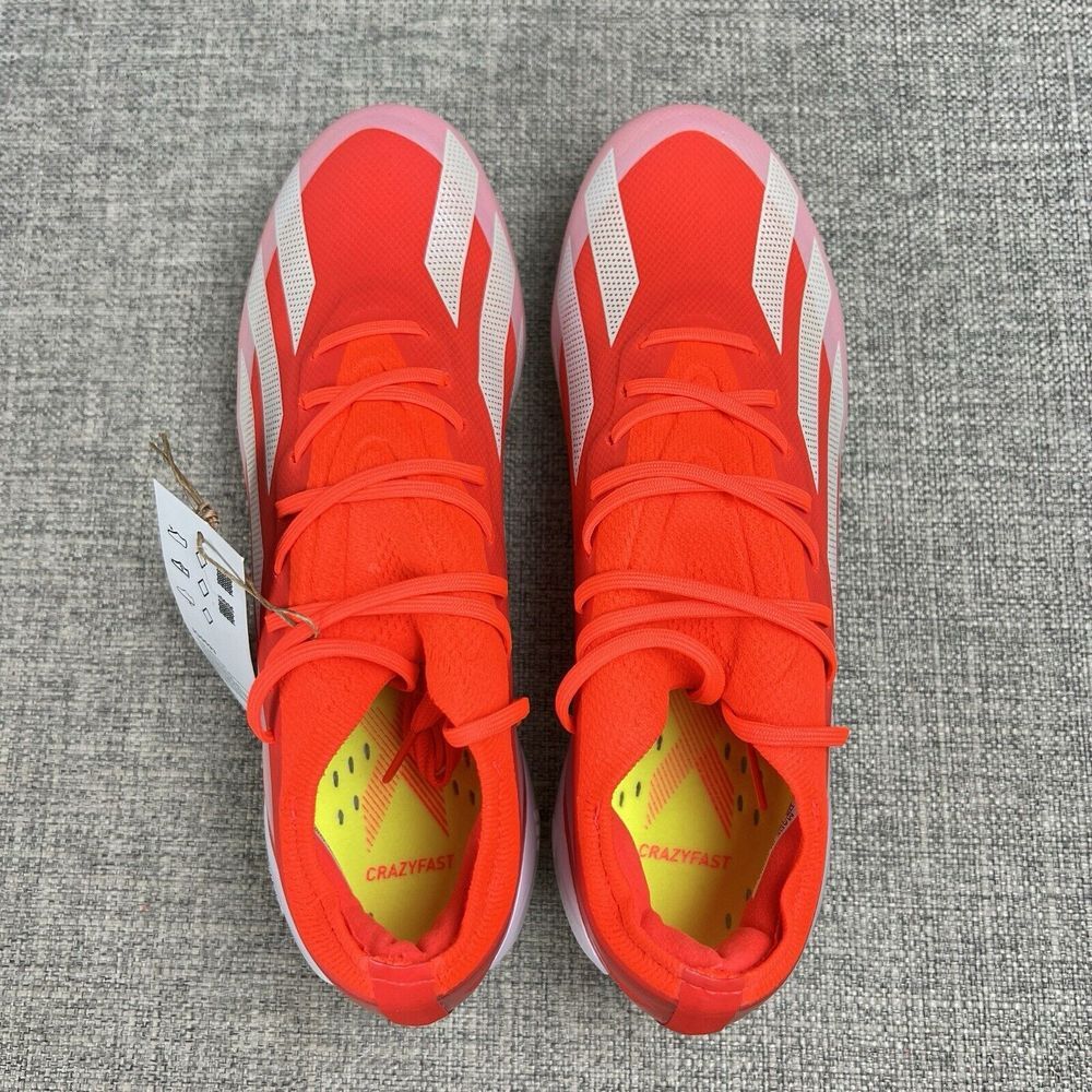 Adidas Soccer Cleats X CrazyFast Elite FG Solar Red IG0593 Mens 6.5 / Womens 7.5 - Picture 9 of 11